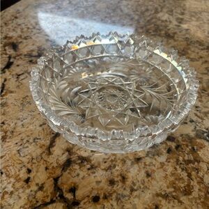 Vintage Cut Crystal Dish